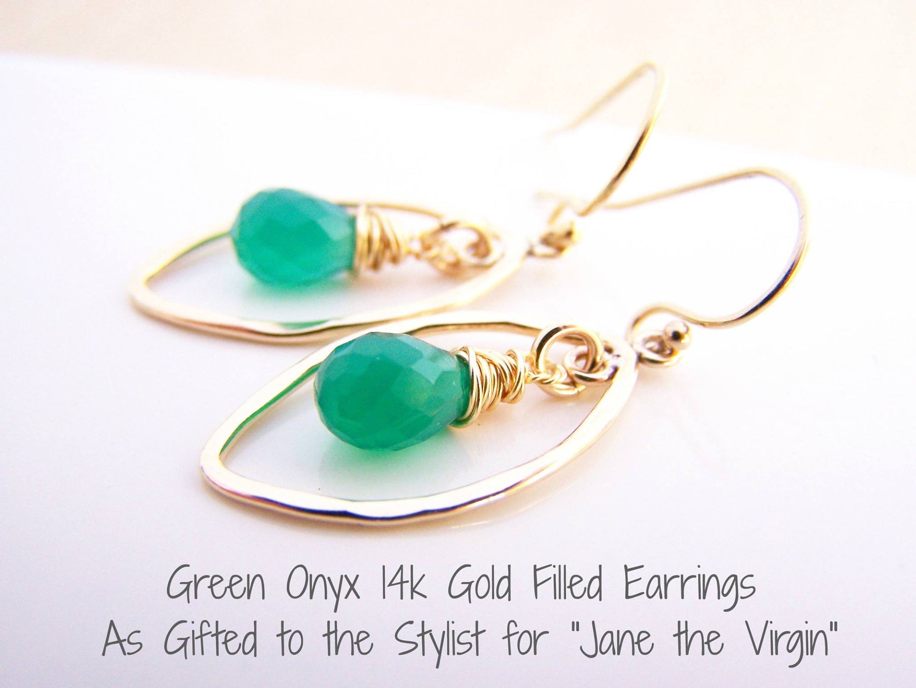 Jane the Virgin Season 2 Submission: Green Onyx Earrings