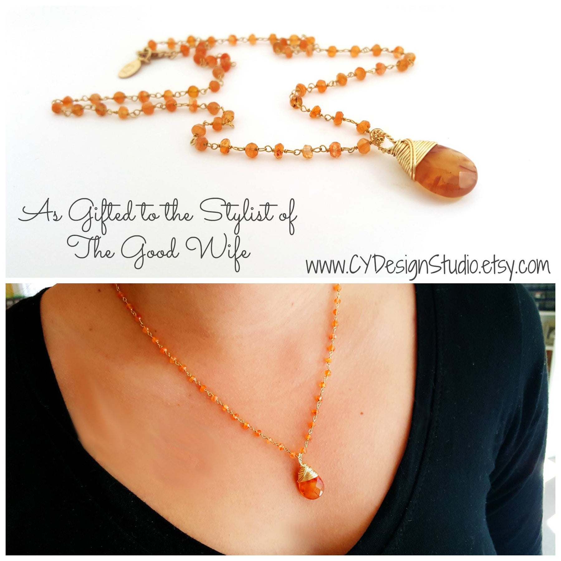 The Good Wife (2016) – Carnelian Gemstone Necklace Submission