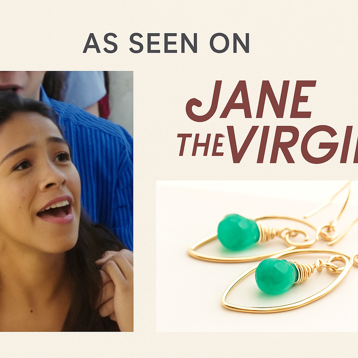 Our Green Onyx Earrings Worn by Gina Rodriguez on Jane the Virgin