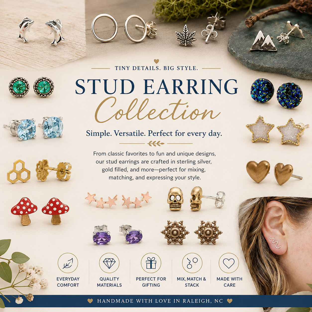 Earrings - Studs