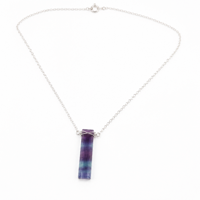 OOAK Fluorite Bar Necklace