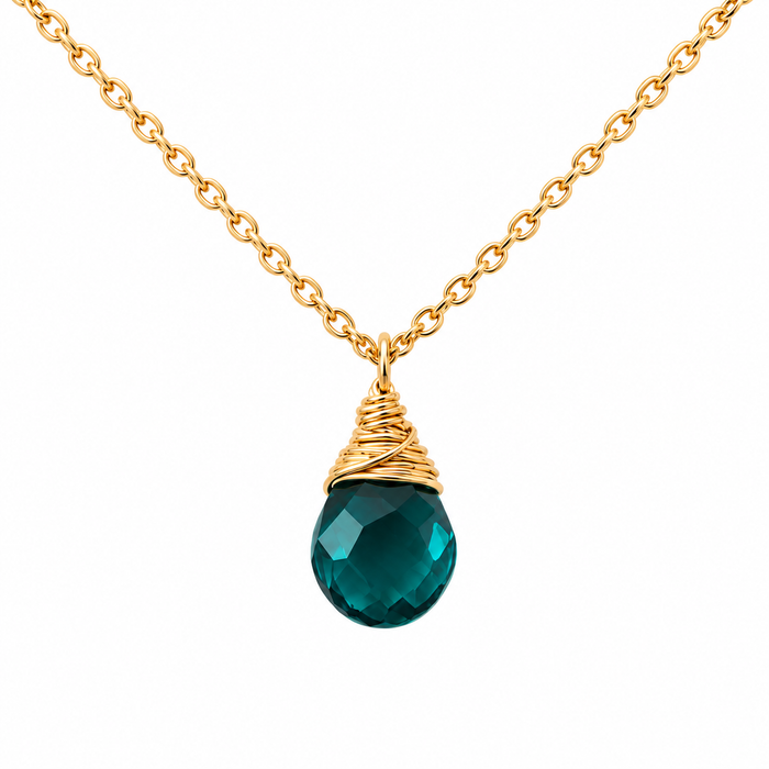 May Birthstone Necklace - 14k Gold Fill