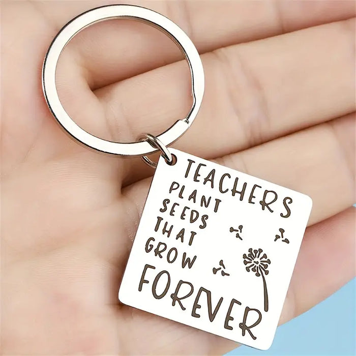 Teachers Plant Seeds Keychain