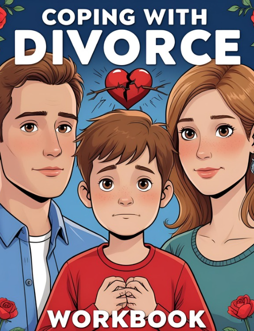 Coping with Divorce Workbook for Kids – 28-Page Canva Template with Journal & Support Tools