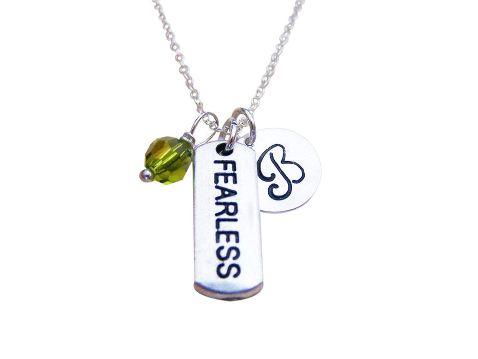 Fearless Charm Necklace – Personalized Sterling Silver Jewelry