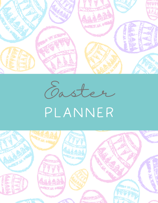 Printable Easter Planner – 40-Page Canva Template for Meals, Baskets, Egg Hunts & More