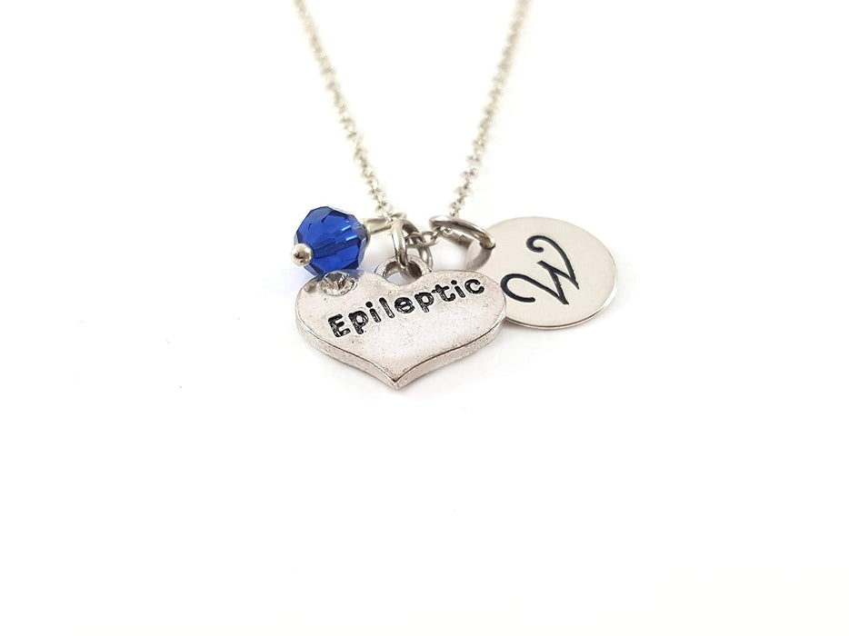 Epileptic Awareness Charm Necklace – Personalized Sterling Silver Jewelry