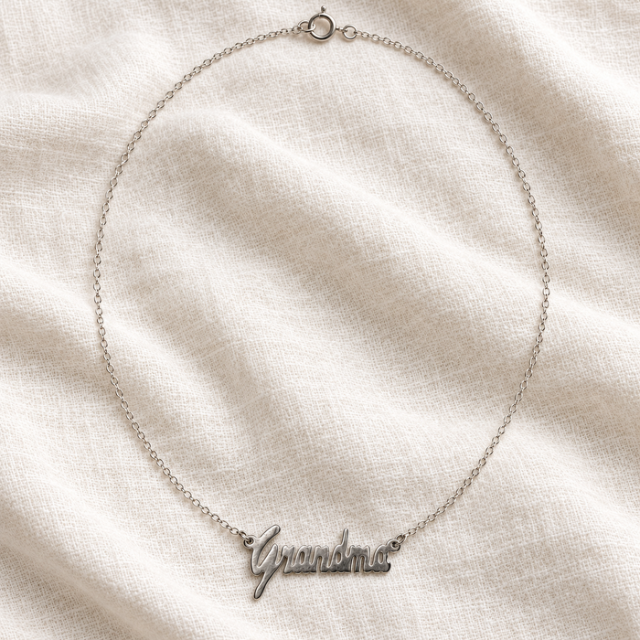 Sterling Silver Grandma Necklace