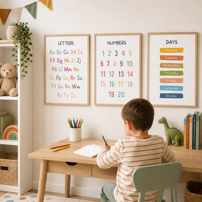 14-Piece Educational Poster Set | Editable Canva Template