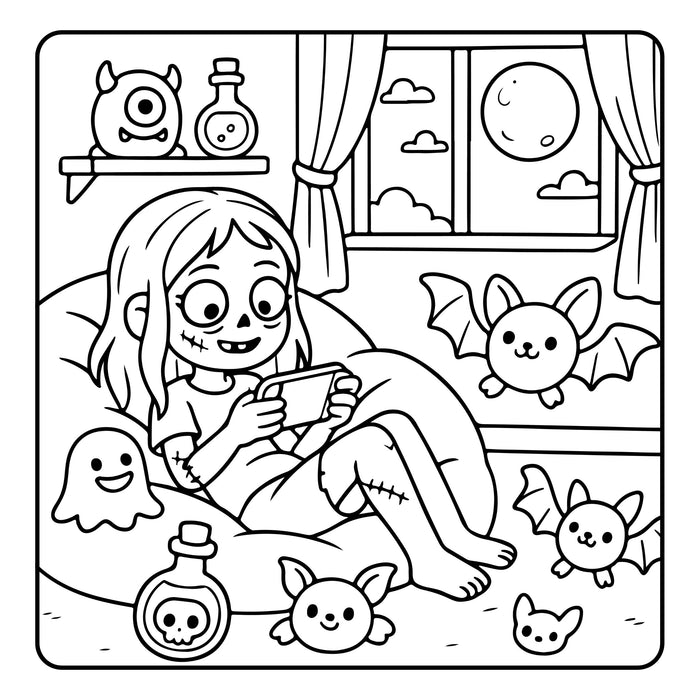 Zombie Days – Cute & Creepy Zombie Coloring Book