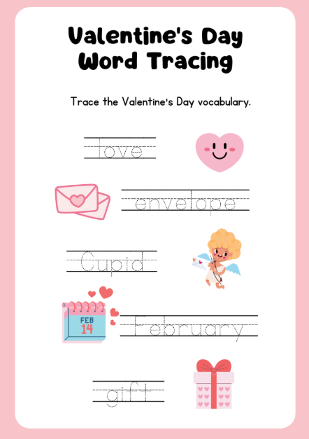 Valentine’s Day Activity Book for Kids (30+ Pages) – Printable PDF Download