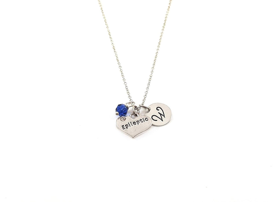Epileptic Awareness Charm Necklace – Personalized Sterling Silver Jewelry