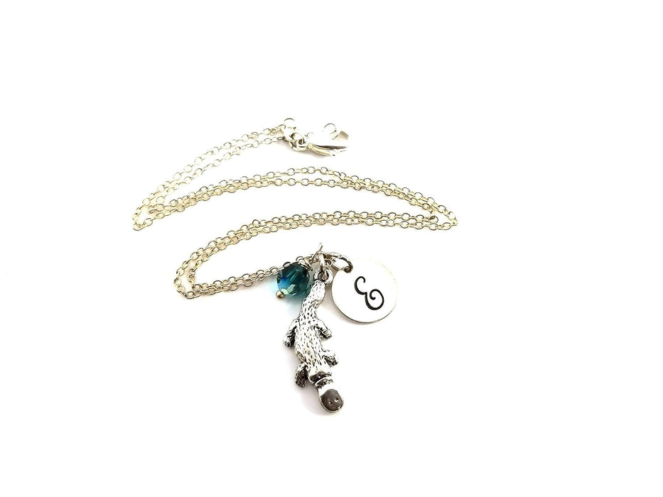 Platypus Charm Necklace – Personalized Sterling Silver Jewelry