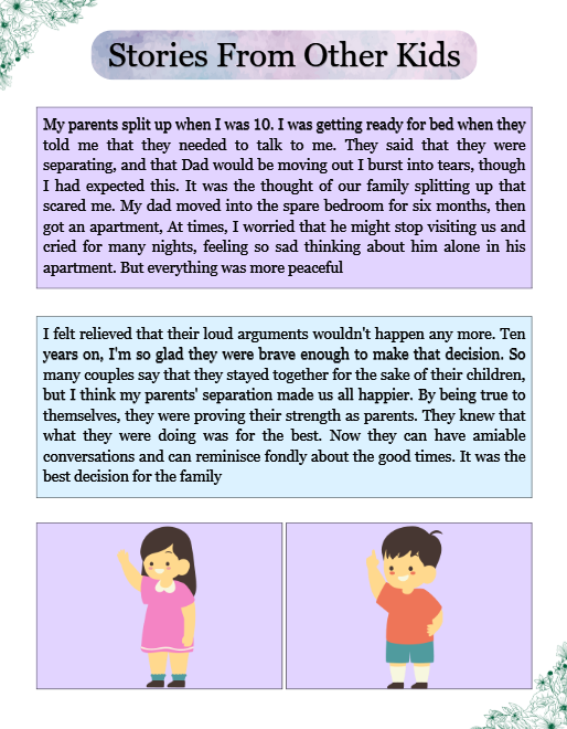 Coping with Divorce Workbook for Kids – 28-Page Canva Template with Journal & Support Tools