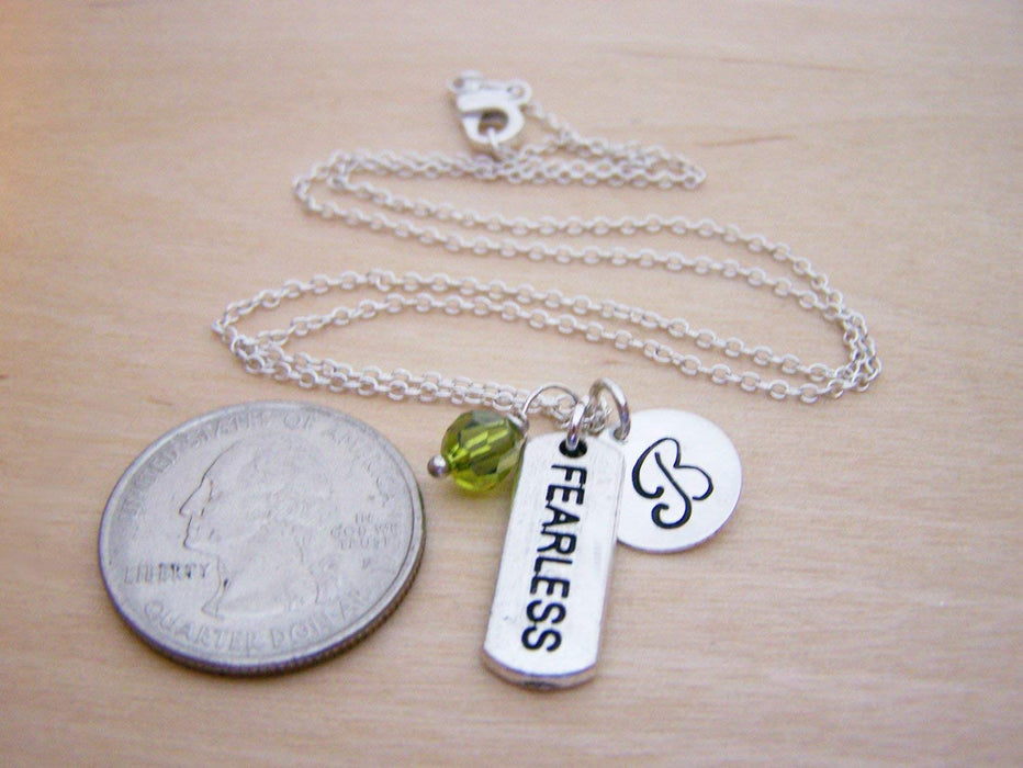 Fearless Charm Necklace – Personalized Sterling Silver Jewelry