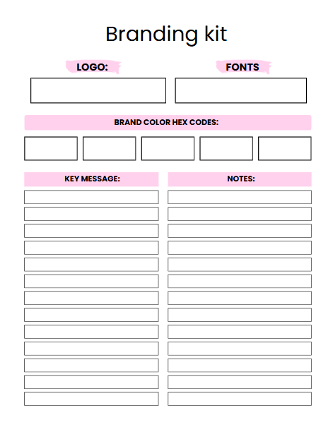 Editable Craft Business Planner – 45-Page Canva Template