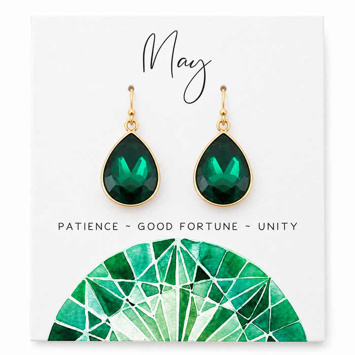 May Birthstone Earrings - 14k Gold Fill