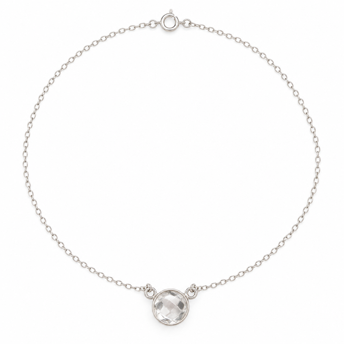 OOAK Clear Quartz Gemstone Necklace – Sterling Silver