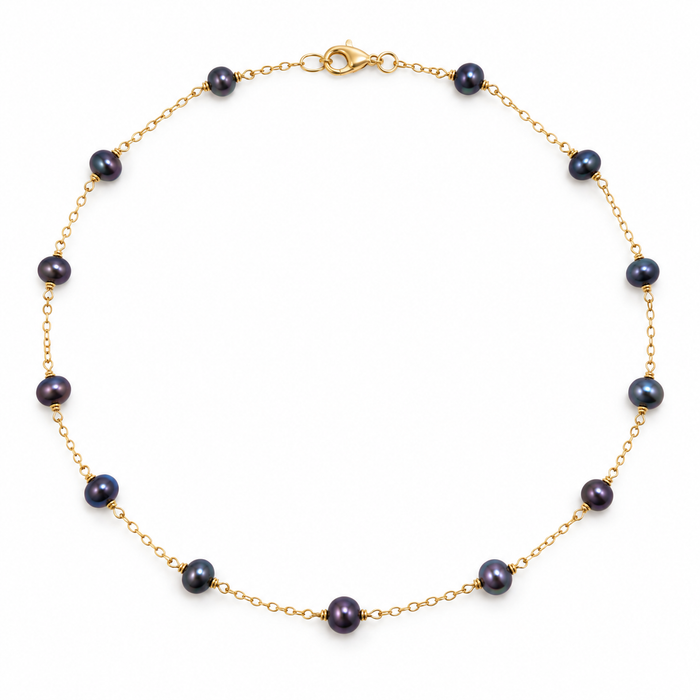 Peacock Pearl Satellite Necklace