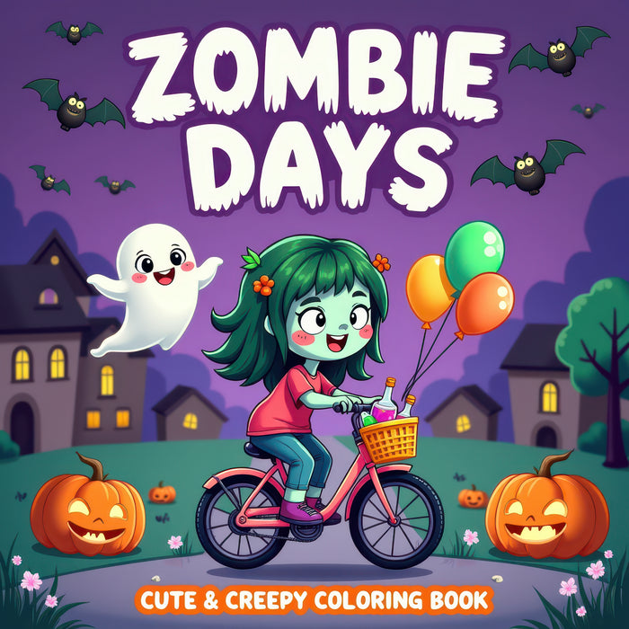 Zombie Days – Cute & Creepy Zombie Coloring Book