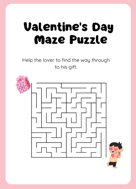 Valentine’s Day Activity Book for Kids (30+ Pages) – Printable PDF Download