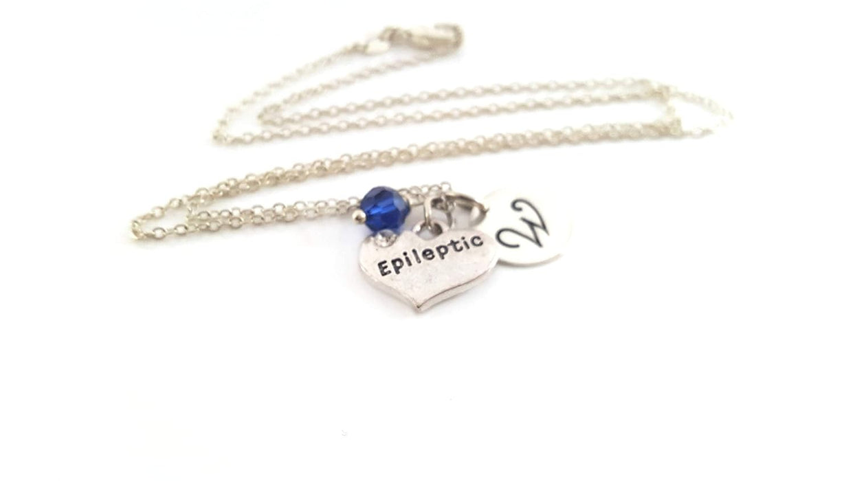 Epileptic Awareness Charm Necklace – Personalized Sterling Silver Jewelry