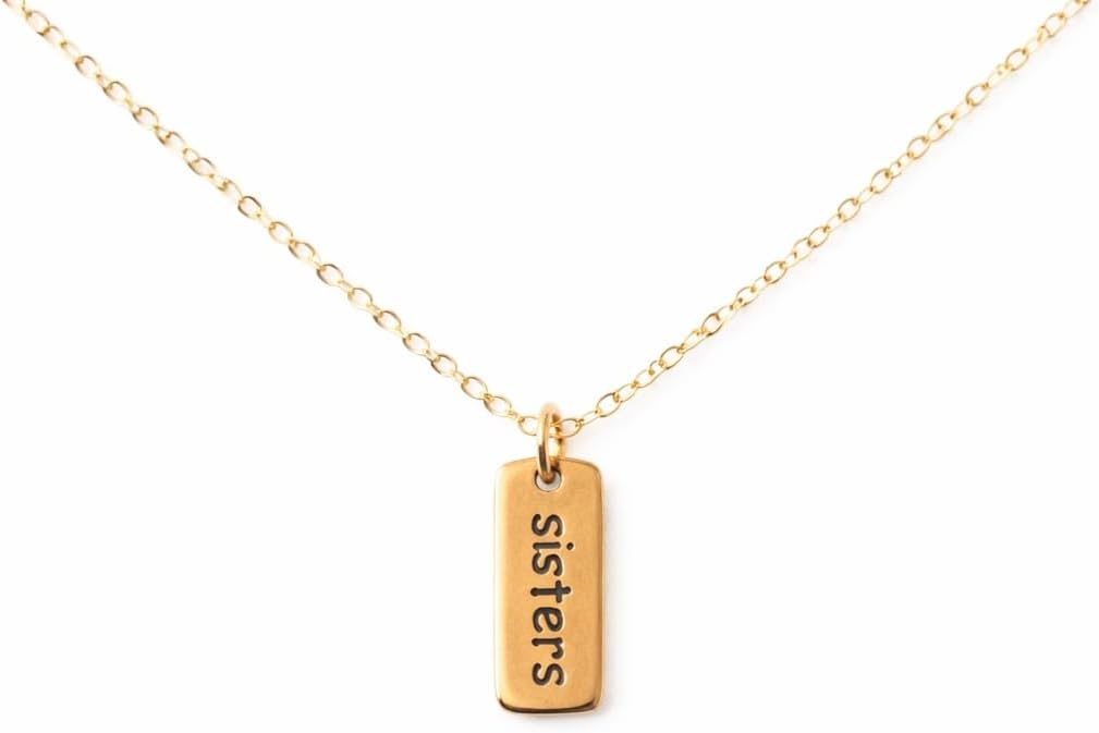 Tiny Sister Necklace – 14k Gold Filled, 18" Dainty Chain