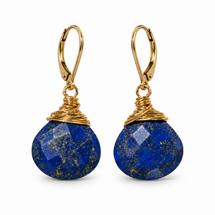 Lapis Lazuli Briolette Earrings