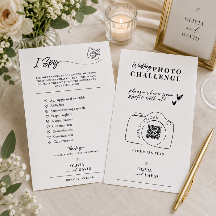 Wedding I Spy Game Template | Wedding Photo Challenge
