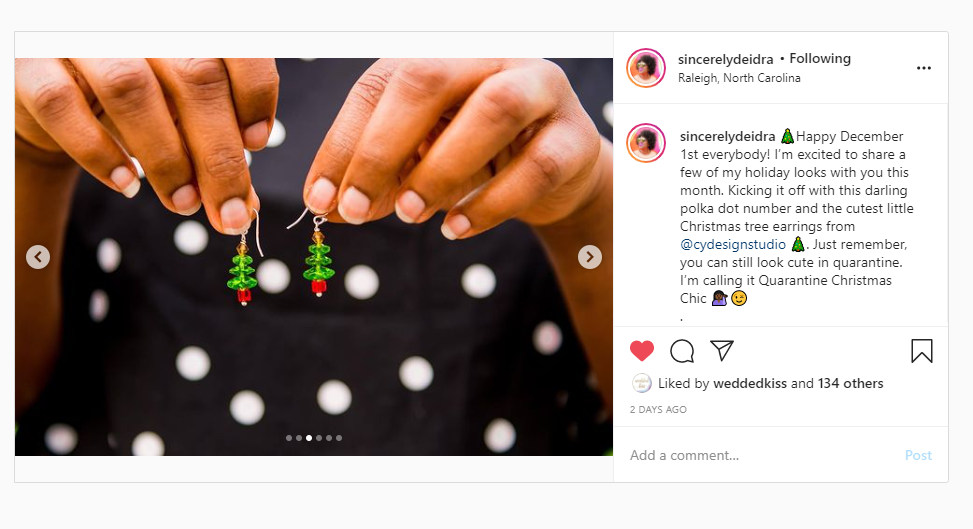 Swarovski Crystal Christmas Tree Sterling Silver Earrings