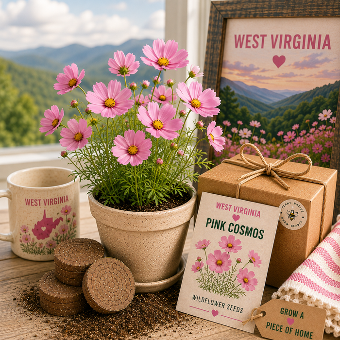 West Virginia Pink Cosmos Wildflower Grow Kit