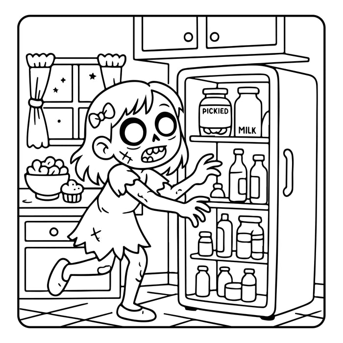 Zombie Days – Cute & Creepy Zombie Coloring Book