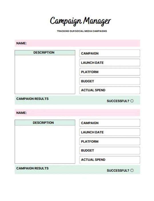 Printable planner for Shopify sellers to track growth and manage tasks
