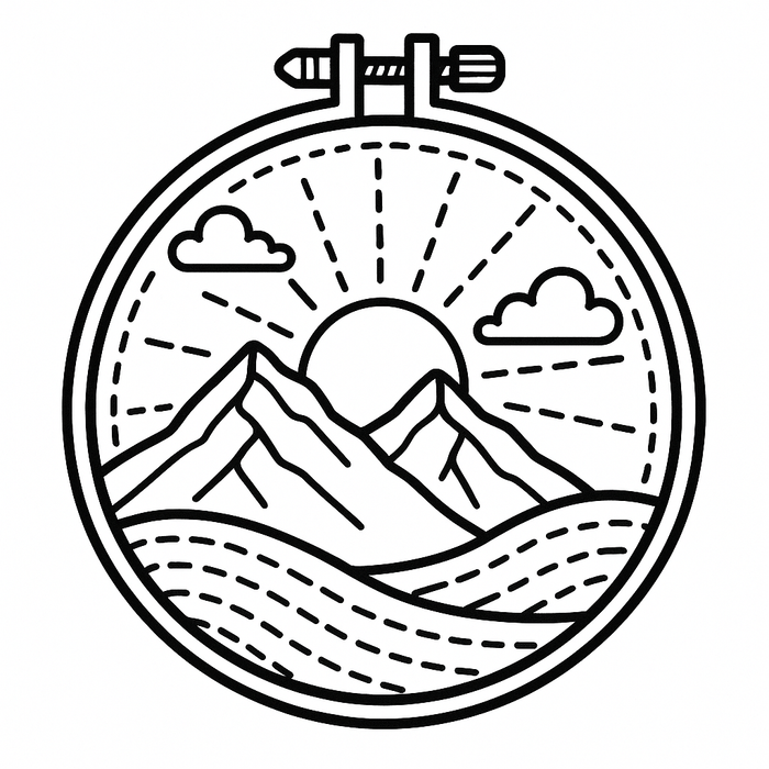 Stitch & Color: Embroidery Hoop Coloring Book – 104 Unique Designs | Instant Download PDF