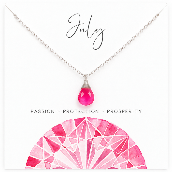 July Birthstone Necklace