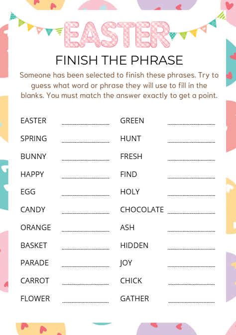 Easter Game Bundle (21 Games) – Printable Party Pack for Kids & Adults | Instant Download