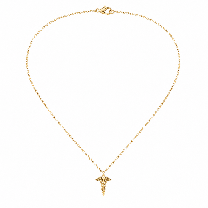 Caduceus Charm Necklace