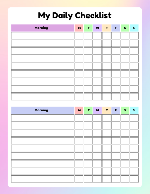 Little Helper Planner – Kids Chore Chart & Routine Organizer | Canva Template (Instant Download)