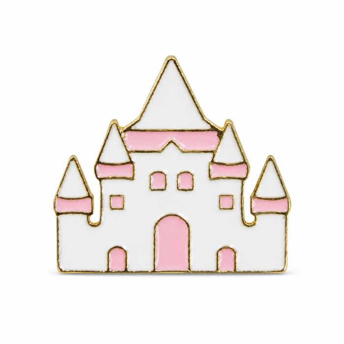 Pink Fairytale Castle Enamel Pin