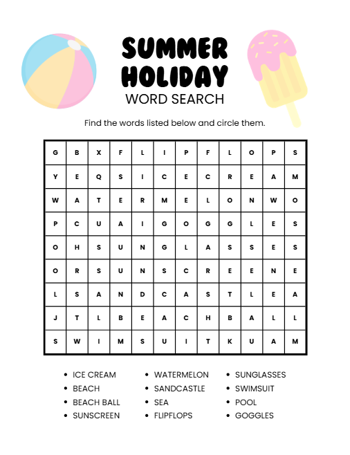 Summer Activity Book for Kids – 50-Page Canva Template with Coloring, Puzzles & Journal Prompts