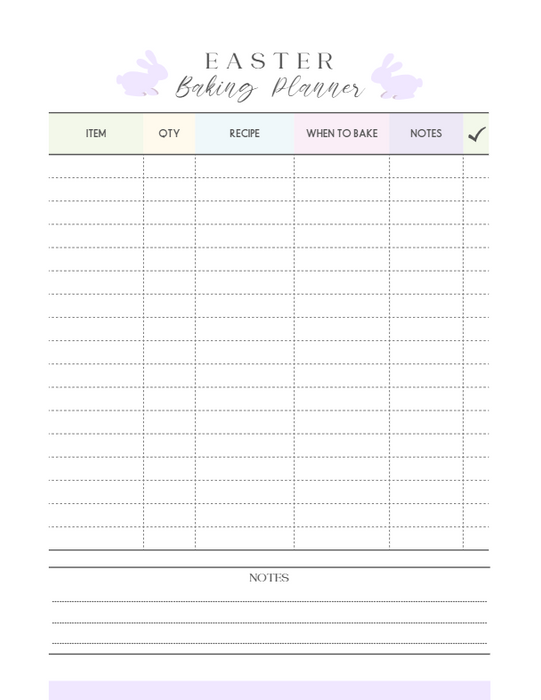 Printable Easter Planner – 40-Page Canva Template for Meals, Baskets, Egg Hunts & More