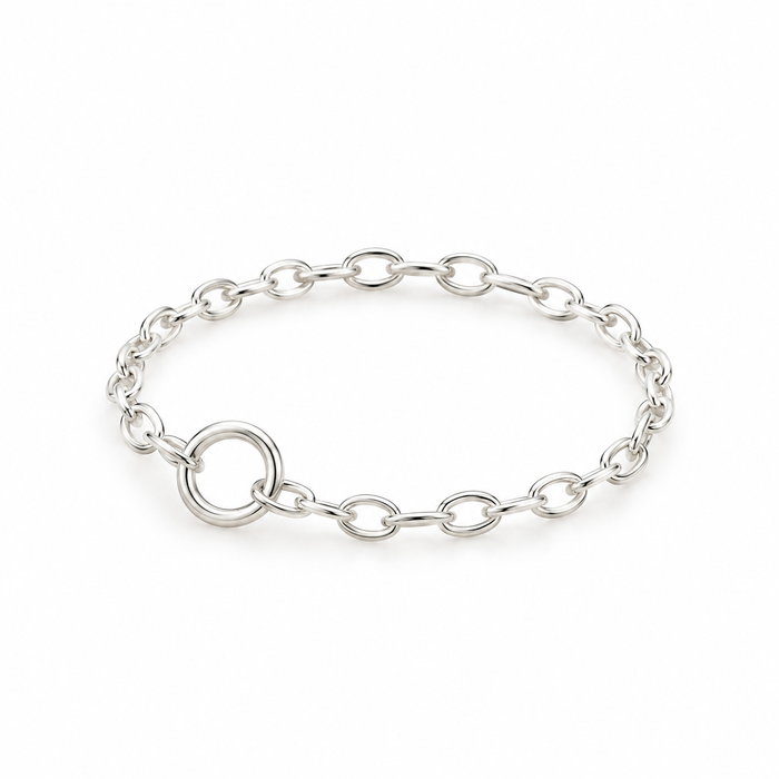 Tiny Chain Ring – Sterling Silver or Gold Filled
