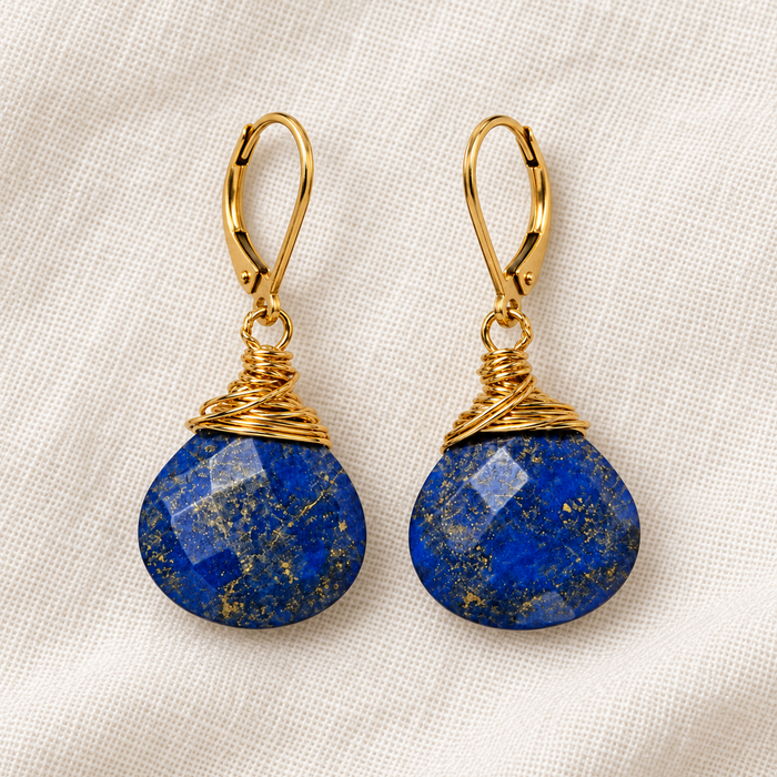 Lapis Lazuli Briolette Earrings