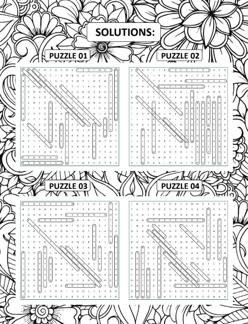 Anxiety Relief Word Search for Adults – Large Print & 1200 Words