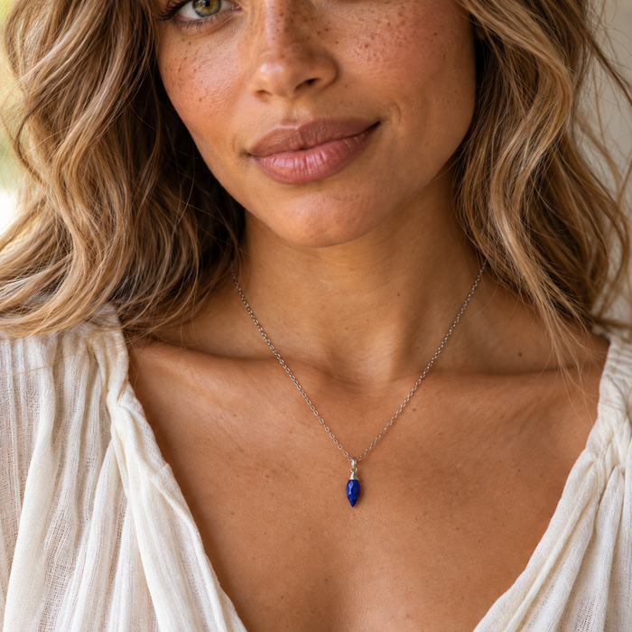 Lapis & Sterling Silver Necklace