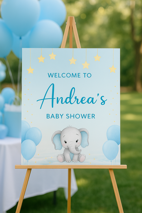 Little Elephant Dreams Baby Shower Printable Bundle
