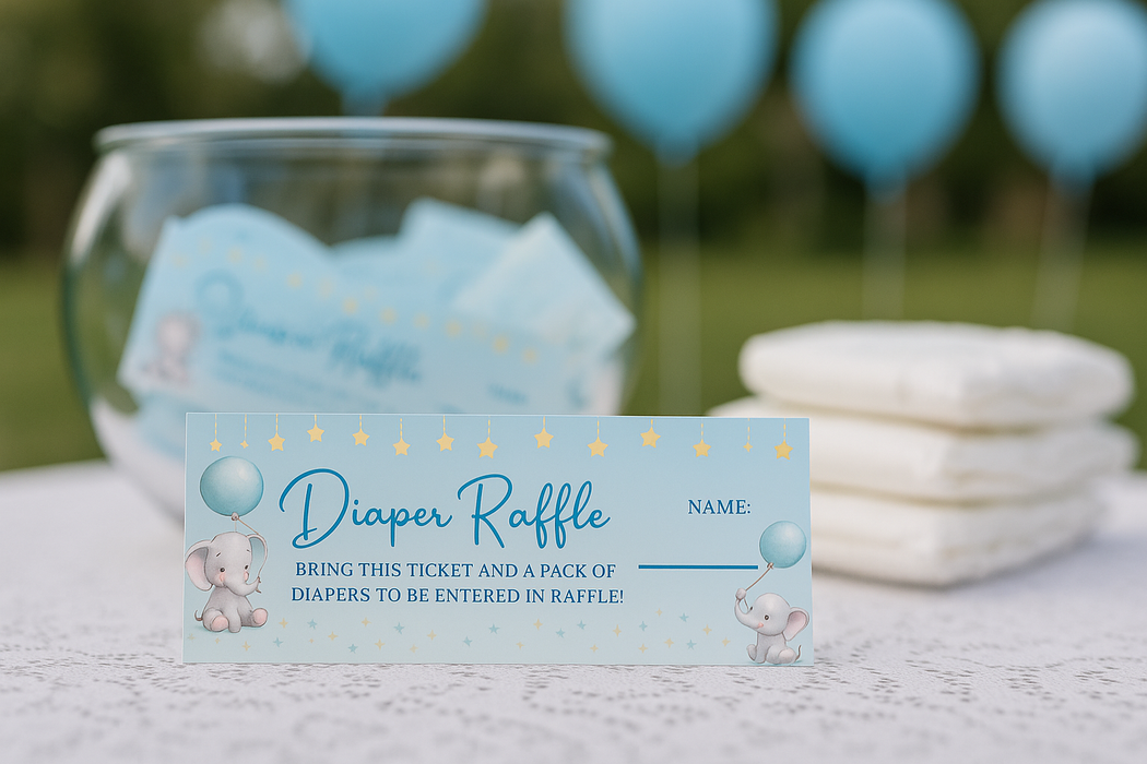 Little Elephant Dreams Baby Shower Printable Bundle