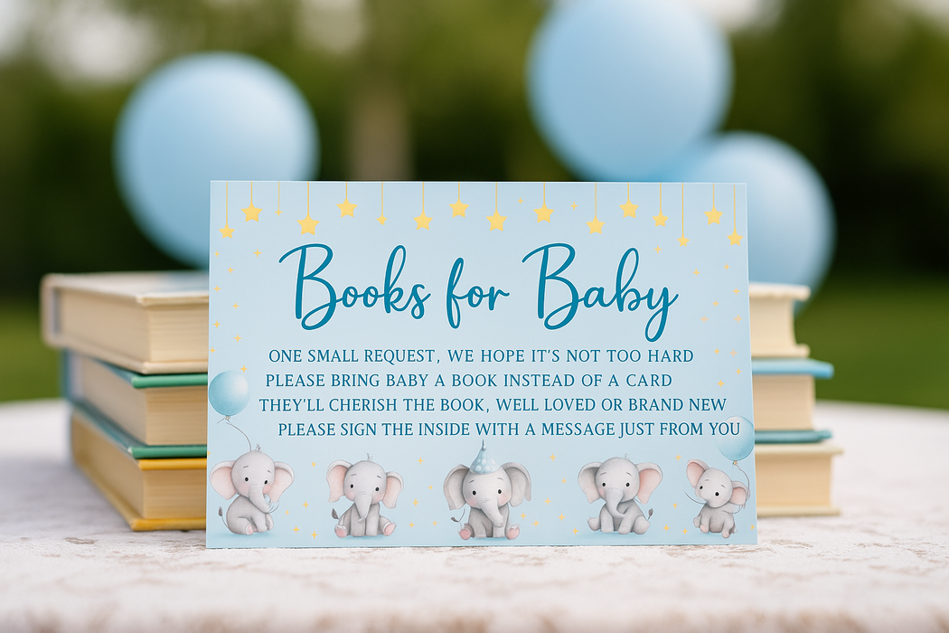 Little Elephant Dreams Baby Shower Printable Bundle