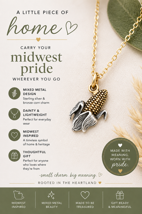 Mixed Metal Corn Necklace