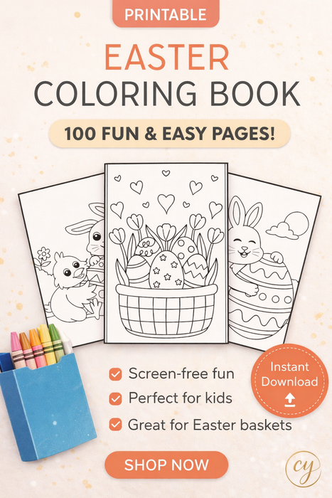 100 Easter Coloring Pages for Kids – Instant Download PDF